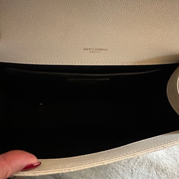 YSL Classic Monogram Envelope Bag Mixed Matelassé Grain de Poudre Leather Medium - Picture 12 of 14